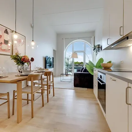 Hojloftet Stilfuld Taet Pa Centrum Med Altan Daire Odense