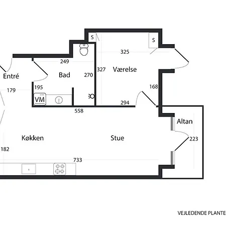 Hojloftet Stilfuld Taet Pa Centrum Med Altan Daire Odense